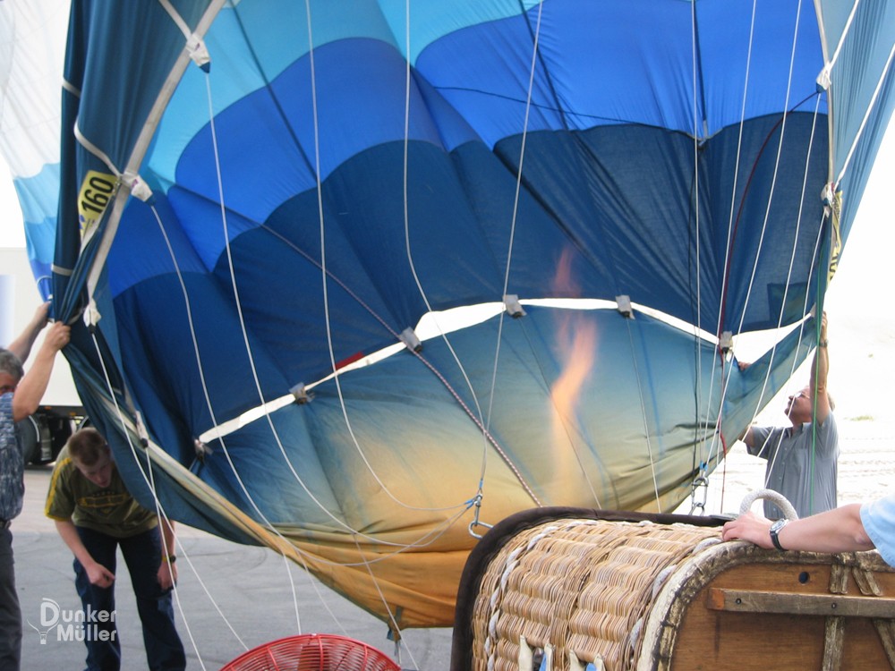 Aufbau des Ballons