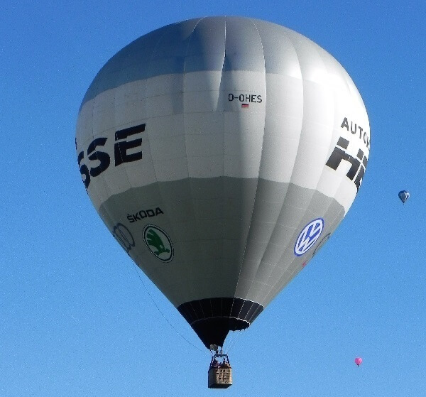 Sehenswürdigkeiten Rotenburg (Wümme) aus dem Heißluftballon betrachtet